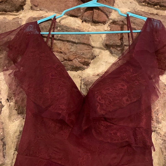 Red Bridesmaid Dress - Picture 3 of 4